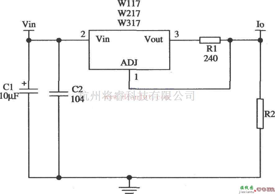 电源电路中的Wll7/W217/W317组成的恒流源电路图及解析  第1张