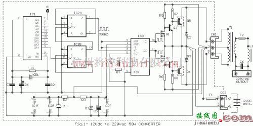 电源电路中的12V直流转换器电路图  第1张