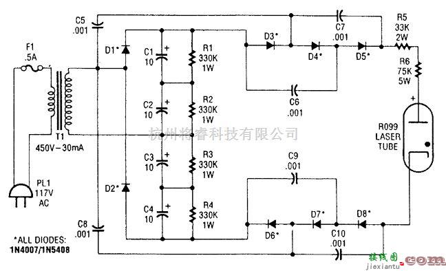 电源电路中的激光直流电源电路  第1张