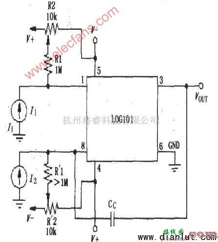 电源电路中的LOG101/LOG104偏流调零电路与其对数比率放大器  第1张