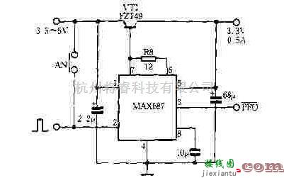 电源电路中的简易上电自动启动电路图  第1张