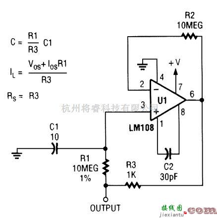 基础电路中的电容倍增器  第1张