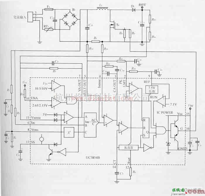 电源电路中的基于UC3854B的新型高压钠灯电子镇流器电路  第1张