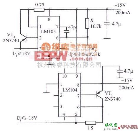 电源电路中的±15V跟踪稳压电源  第1张