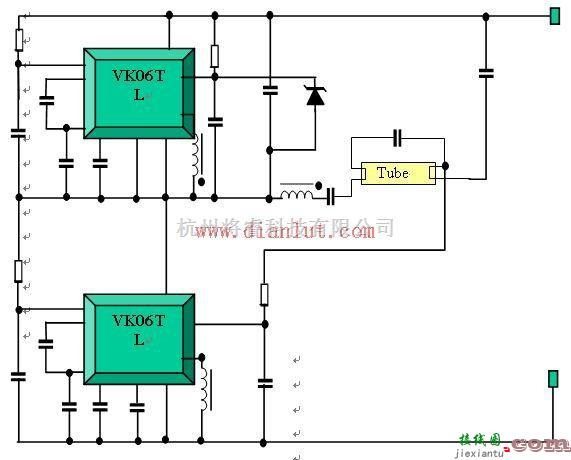 电源电路中的基于VK06TL的新型荧光灯管镇流驱动应用电路  第2张