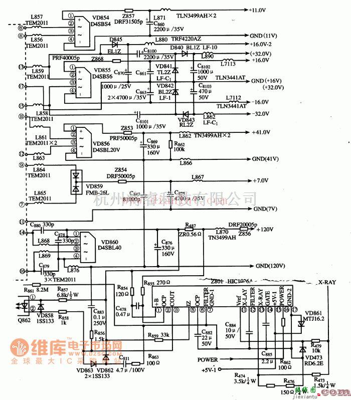 电源电路中的基于HIC1026A集成电路的典型应用电路  第1张