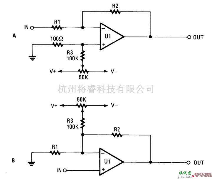 运算放大电路中的运算放大器的零点漂移电路  第1张