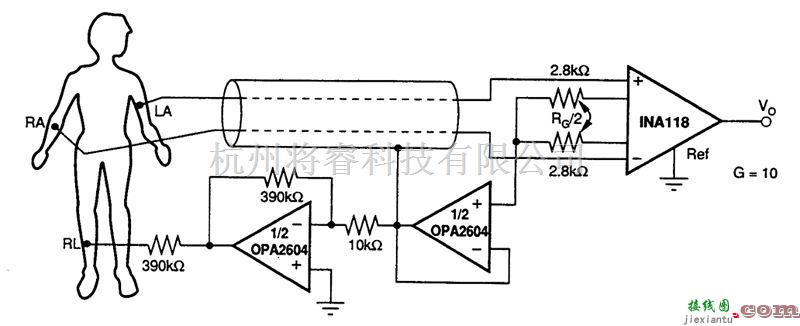 线性放大电路中的ECG右脚驱动放大器  第1张