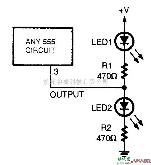 电源电路中的555电路输出指示灯电路
  第1张