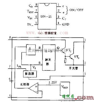 基础电路中的DN25的管脚配置和内部结构原理图  第1张