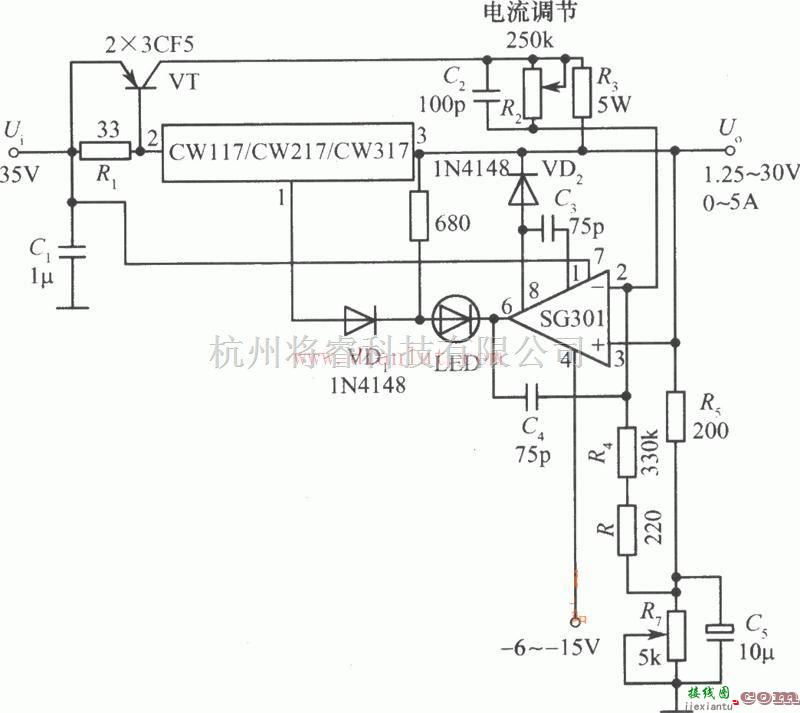 电源电路中的基于CW117/CW217/CW317芯片构成恒压/恒流电源  第1张