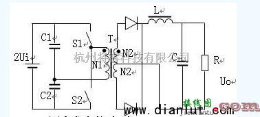 电源电路中的基于半桥型变换器的电路图  第1张