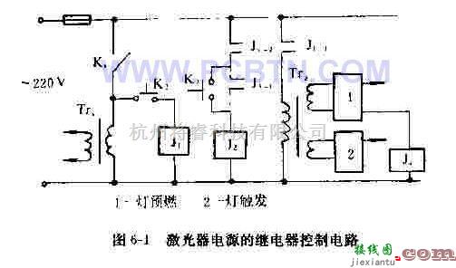 电源电路中的单路激光器电源中继电器控制电路  第1张