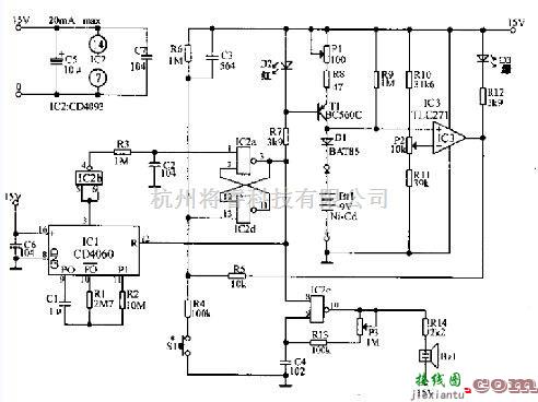 电源电路中的具有数字电路定时器的9V充电器  第1张