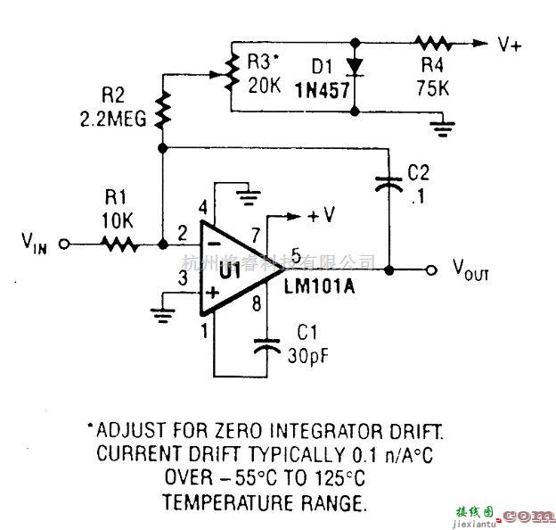 基础电路中的带偏置电流补偿积分器  第1张