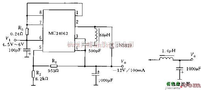 电源电路中的基于MC34063的高性能新型极性反转型稳压电路  第1张