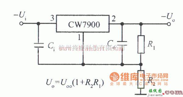 电源电路中的CW7900的高输入电压集成稳压电源电路  第1张