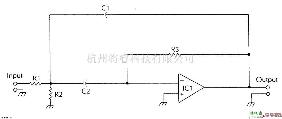 滤波器中的有源带通滤波器电路  第1张