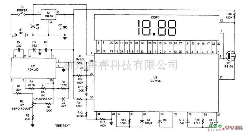 仪器仪表中的加速计（表）电路  第1张