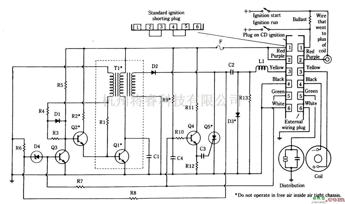 控制电路中的电容放电点火系统 
  第1张