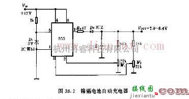 电源电路中的采用555芯片的镍镉电池自动充电器电路  第1张