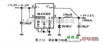 电源电路中的由MAX639构成的开关集成稳压器电路  第1张