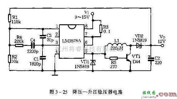 电源电路中的LM3578A用作降压-升压稳压  第1张