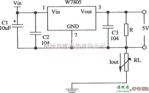 电源电路中的7805组成的恒流源  第1张