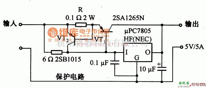 电源电路中的采用晶体管的限流电路  第1张