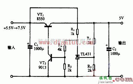 电源电路中的基于TL431芯片设计低压差稳压电源电路  第1张