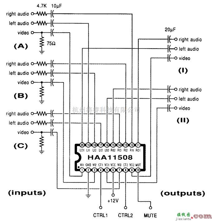 音频电路中的简单的视频/音频切换器  第1张