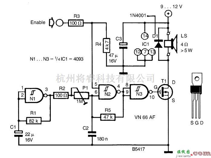 音频电路中的汽笛振荡器  第1张