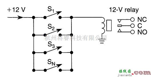 继电器控制中的继电器“或”电路  第1张