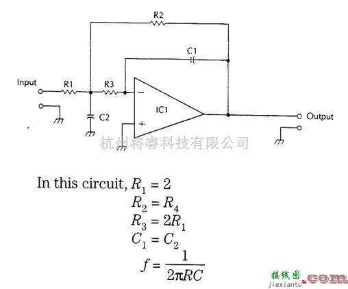 滤波器中的有源低通滤波器  第1张