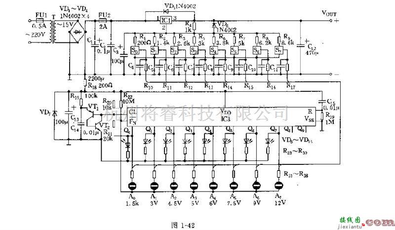 电源电路中的轻触性换挡稳压器电路图及其说明  第1张