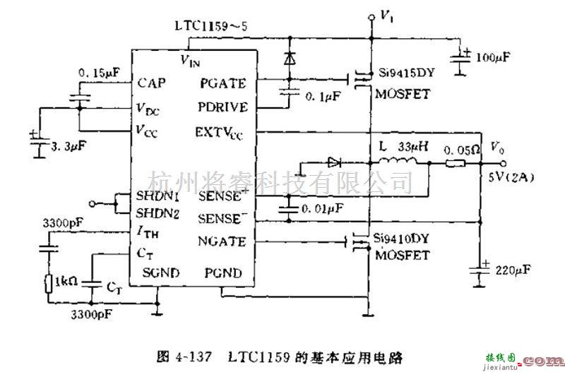 电源电路中的LTC1159应用电路  第1张