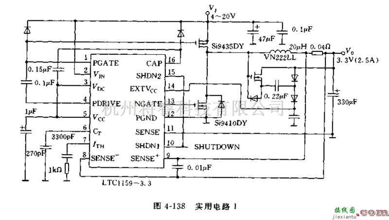 电源电路中的LTC1159应用电路  第2张