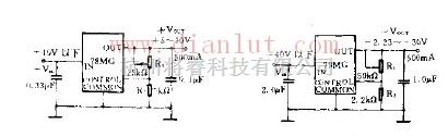 电源电路中的四端可调稳压器电路原理图  第1张