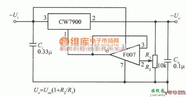 电源电路中的可调集成式稳压电源电路  第1张