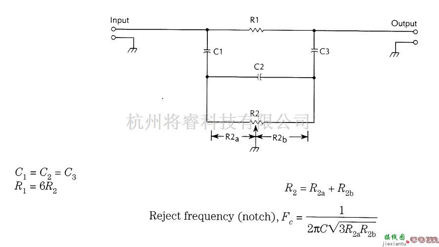 滤波器中的阻容陷波滤波器  第1张