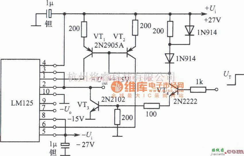 电源电路中的受控于TTL逻辑电平的双跟踪稳压电源  第1张