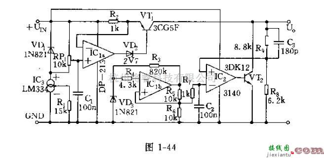 电源电路中的高性能稳压器的电路原理图及其工作原理  第1张