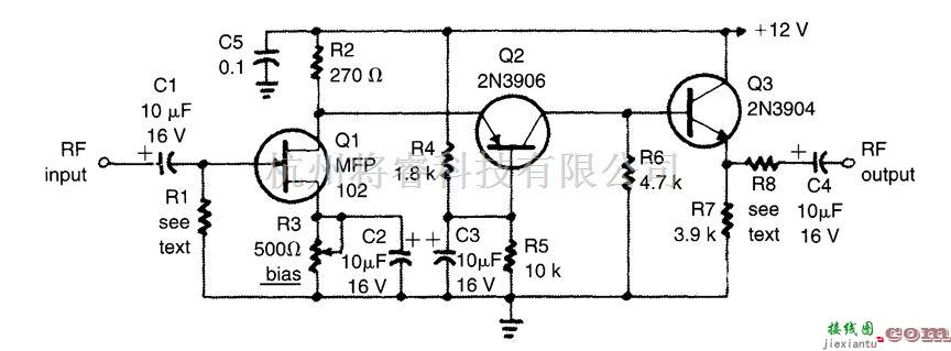 音频电路中的广播频段射频放大器  第1张