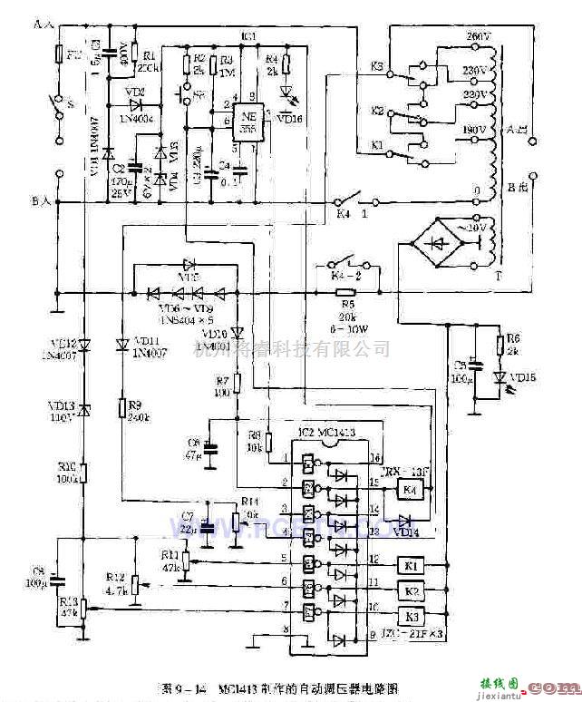 电源电路中的MC1413制作的自动调压器  第1张