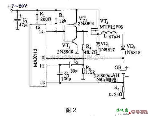 电源电路中的基于MAX712/713的智能型蓄电池快速充电器  第2张