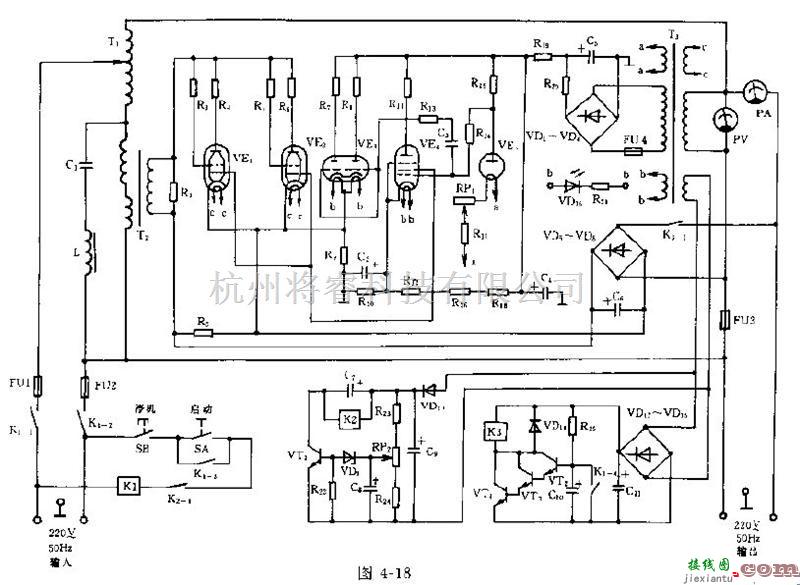 电源电路中的电子交流稳压器电路框图及其工作原理  第1张