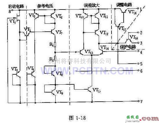 电源电路中的采用了核心元件的集成稳压输出电路  第2张