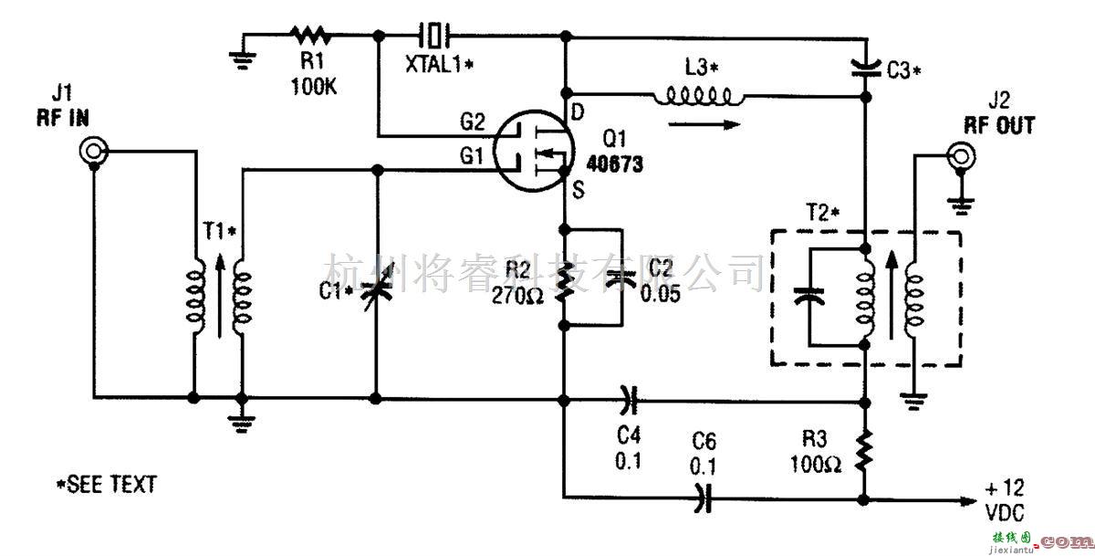 基础电路中的采用MOSFET的晶体控制频率转换器  第1张