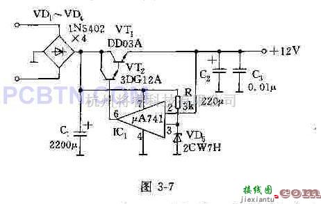 电源电路中的12V开关直流电源的电路  第1张