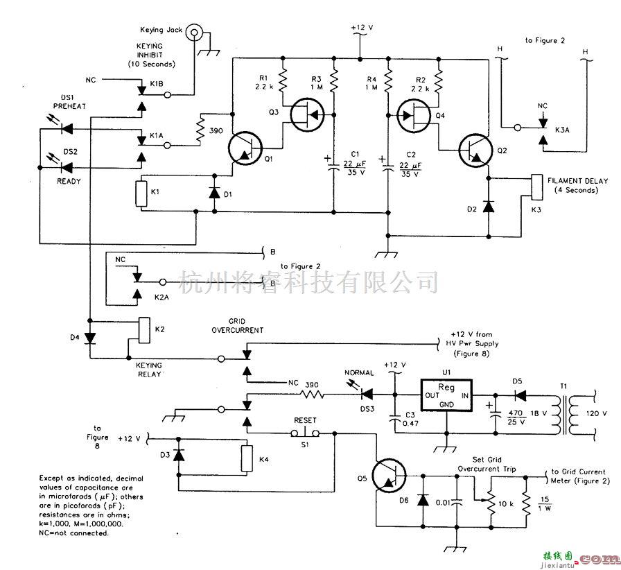 控制电路中的1.2kW144MHz的放大器控制电路  第1张